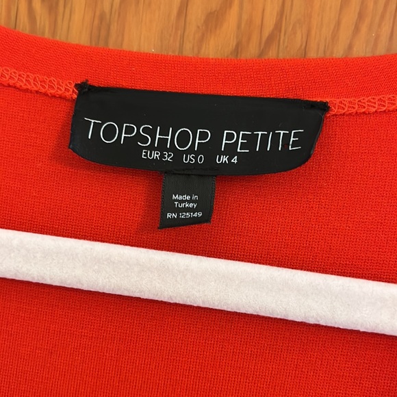 TopShop Petite red dress, size 0. - Picture 5 of 6